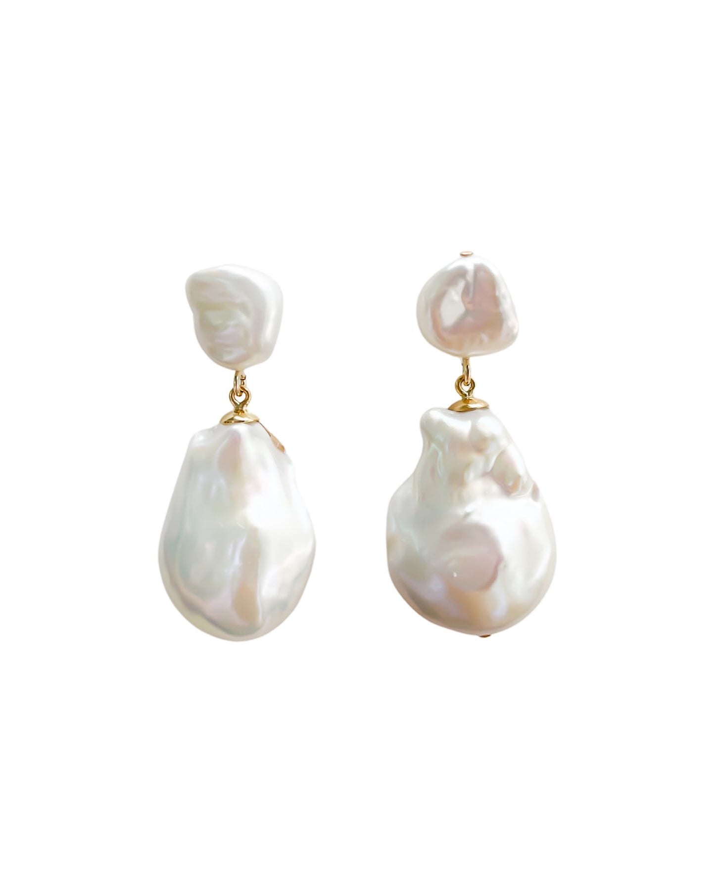 Cast Pearl Earrings