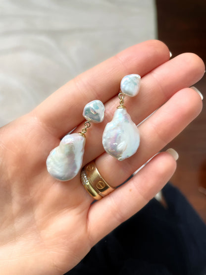 Cast Pearl Earrings